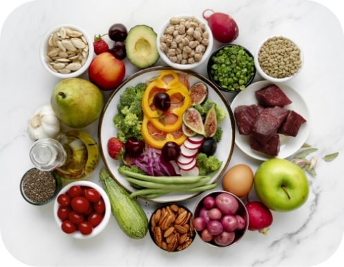 Healthy-eating, balanced diet for diabetes